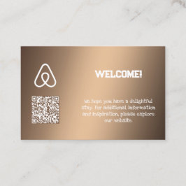 🏠 Airbnb Eigenaar Aangepaste QR Visitekaartje