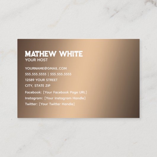 🏠 Airbnb Eigenaar Aangepaste QR Visitekaartje (Achterkant)