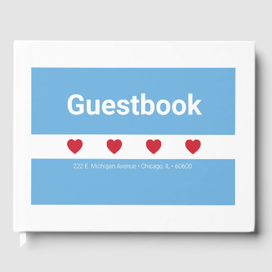 Airbnb | Gastenboek | Chicago | Wit (Voorkant)