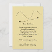 Airbnb Host Custom City Stay Flat Greeting Card Bedankkaart (Achterkant)