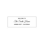 Airbnb Host Welcome Address Self Inking Stamp Zelfinktende Stempel (Design)