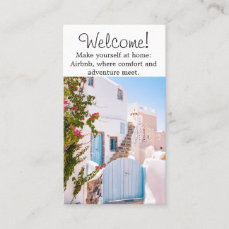 Airbnb Huis verhuur afbeelding en QR code Modern Visitekaartje