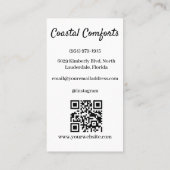 Airbnb Huis verhuur afbeelding en QR code Modern Visitekaartje (Achterkant)