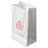 Airbnb Icoon & Logo Cadeautas (Voorkant Gekanteld)