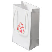 Airbnb Icoon & Logo Gift Zak Klein Cadeauzakje (Achterkant Gekanteld)
