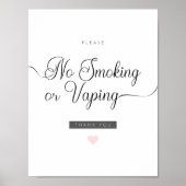 Airbnb Niet roken of Vaping Poster (Voorkant)