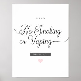 Airbnb Niet roken of Vaping Poster