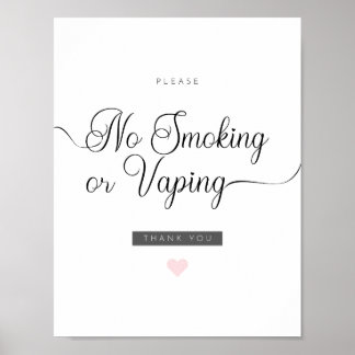 Airbnb Niet roken of Vaping Poster
