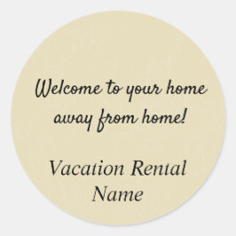 Airbnb Sticker/Vakantiewoningen en verblijfplekken Ronde Sticker