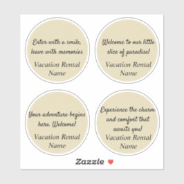 Airbnb Sticker/Vakantiewoningen en verblijfplekken Sticker