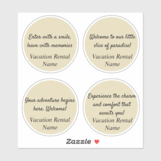 Airbnb Sticker/Vakantiewoningen en verblijfplekken Sticker