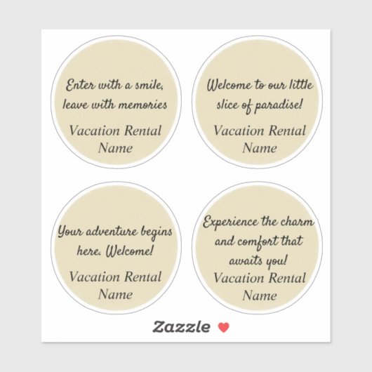 Airbnb Sticker/Vakantiewoningen en verblijfplekken Sticker (Vel)