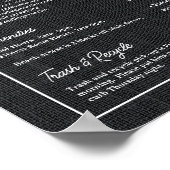 Airbnb Vacation Rental Guest Information Sign Poster (Hoek)