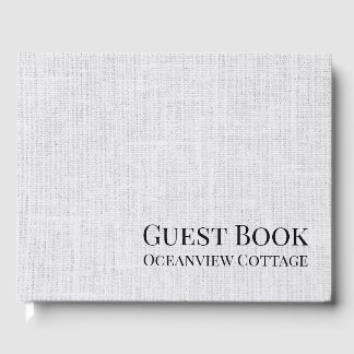 Airbnb Vacation Rental Woven Minimalist Modern Gastenboek