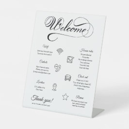 Airbnb Vakantiehuis Huis Welkom Pedestal Sign Reclamebord Met Voetstuk