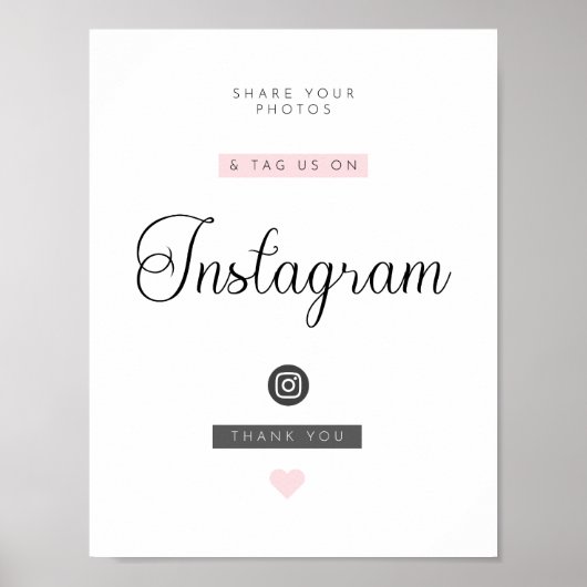 Airbnb/vakantiewoning Social Media Sign Poster (Voorkant)