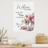 AirBnb vakantiewoning welkomstbord Poster (Keuken)