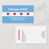 Airbnb | VISITEKAARTJE | Chicago (Voorkant / Achterkant)