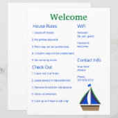 Airbnb Vrbo Welcome Sign Sjabloon Guide (Voorkant / Achterkant)