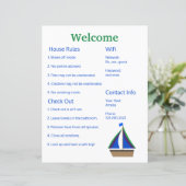Airbnb Vrbo Welcome Sign Sjabloon Guide (Staand voorkant)
