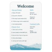 Airbnb Vrbo Welcome Sign Sjabloon Home Magnet Magneet (Verticaal)