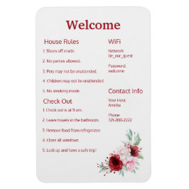 Airbnb Vrbo Welcome Sign Sjabloon Magnet Magneet