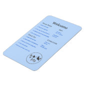 Airbnb Vrbo Welkom Teken Sjabloon Gids Cabin Magneet (Linkerzijde)