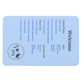 Airbnb Vrbo Welkom Teken Sjabloon Gids Cabin Magneet (Horizontaal)