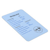 Airbnb Vrbo Welkom Teken Sjabloon Gids Cabin Magneet (Rechterzijde)