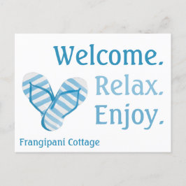 Airbnb Welkom Gift Basket Kaart Gepersonaliseerd