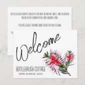 Airbnb Welkom Gift Basket Kaart Gepersonaliseerd (Voorkant / Achterkant)