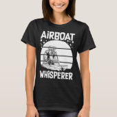 Airboat Fanboat Rc Hydroplane Racing Swamp Boat Ri T-shirt (Voorkant)