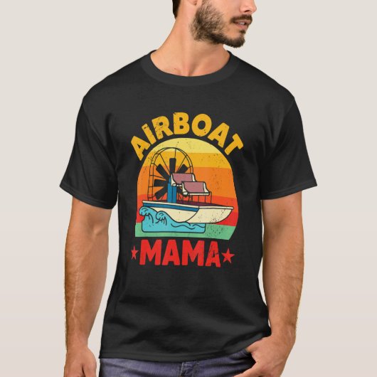 Airboat Mother Aircraf Engine Bowfishing Fan T-shirt (Voorkant)