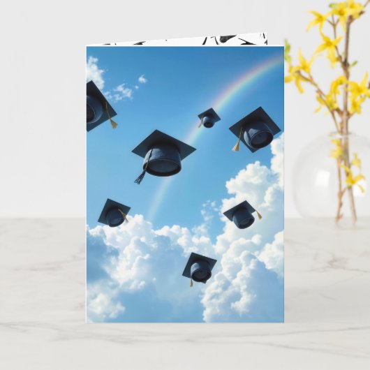 Airborne Afstuderen Petten en regenboog Kaart (Gele Bloem)