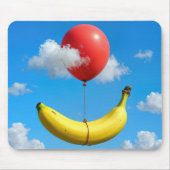 Airborne Banana and Red Balloon Muismat (Voorkant)