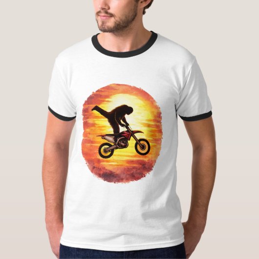 Airborne – Bigfoot Motocross Sunset T-shirt (Voorkant)