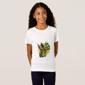 Airborne Cartoon Turtle T-shirt (Voorkant volledig)