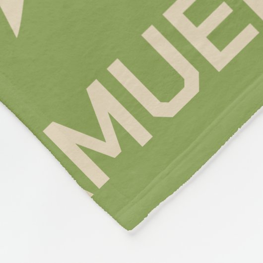 Airborne helemaal aangepaste naam Fleece Deken (Hoek)