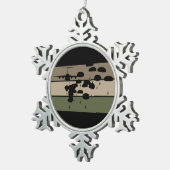Airborne Jump Tin Sneeuwvlok Ornament (Rechts)