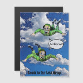 Airborne, legerspringparachutist, legercartoon (Voorkant / Achterkant)