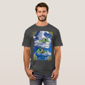 Airborne, legerspringparachutist, legercartoon t-shirt (Voorkant volledig)