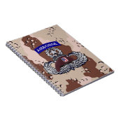 Airborne Paratrooper Desert Storm Notitieboek (Rechterzijde)