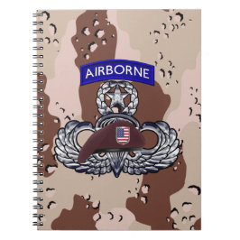 Airborne Paratrooper Desert Storm Notitieboek
