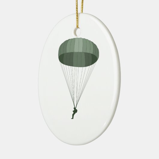 Airborne Paratrooper Keramisch Ornament (Links)