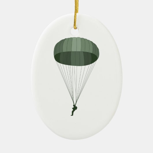 Airborne Paratrooper Keramisch Ornament (Voorkant)