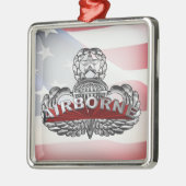 Airborne Paratrooper Metalen Ornament (Links)