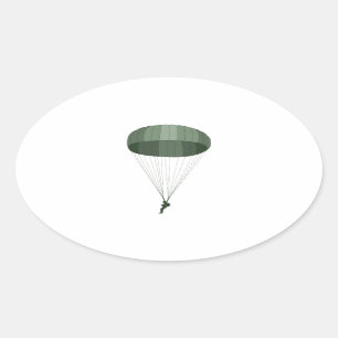 Airborne Paratrooper Ovale Sticker