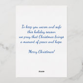 Airborne Paratroopers springen met kerst Folie Feestdagenkaart (Achterkant)