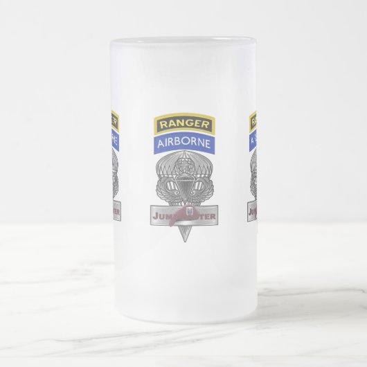 Airborne Ranger Jumpmaster Commemorative Matglas Bierpul (Center)