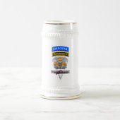 Airborne Ranger Master Flaming Parachutist Wings Bierpul (Center)